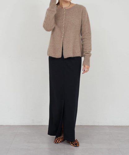 貉毛荷葉邊開衫