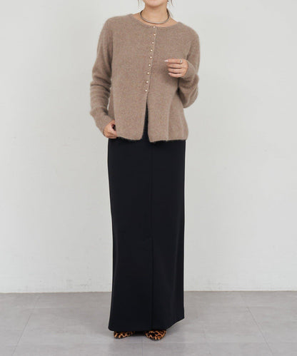 貉毛荷葉邊開衫