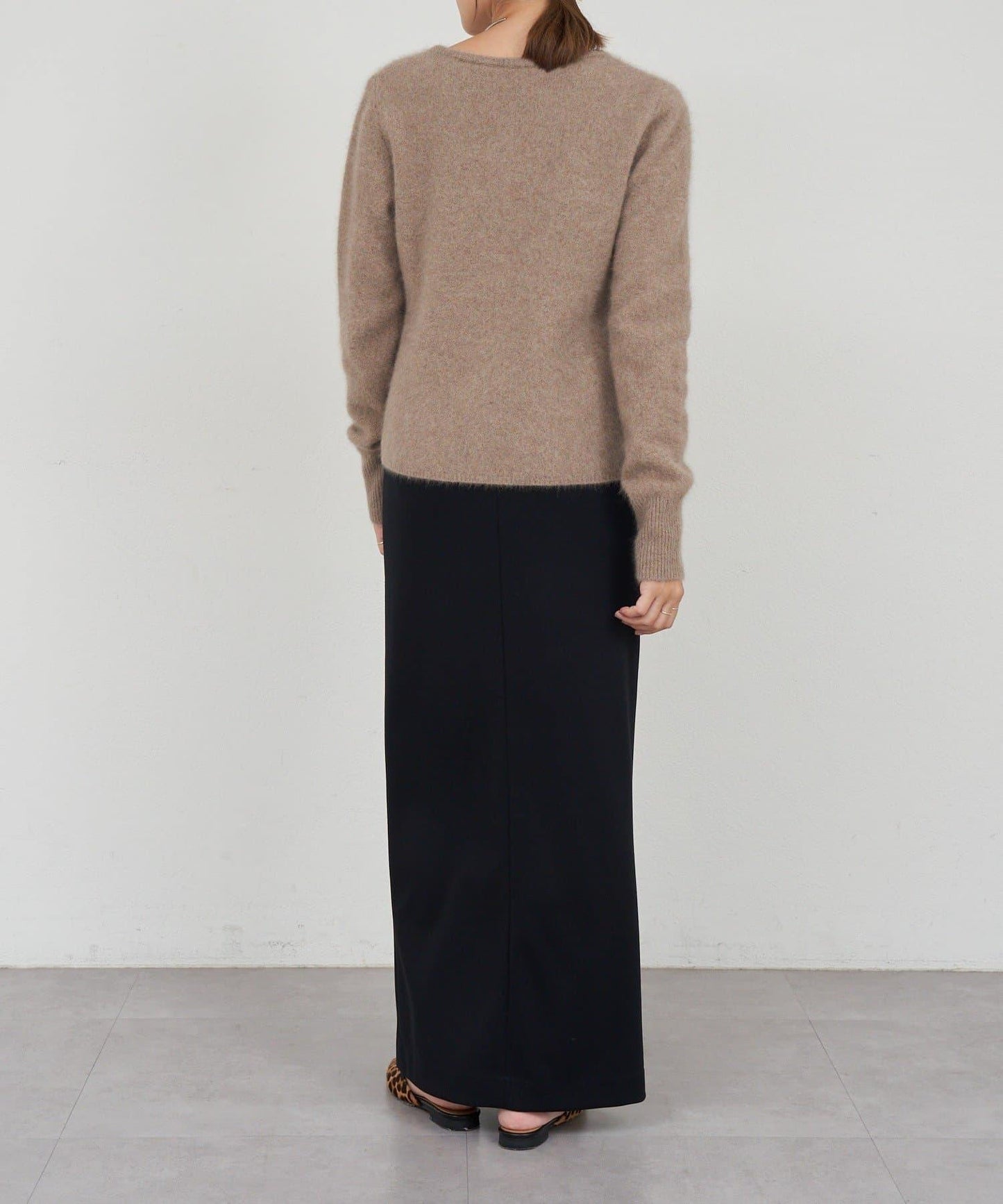 貉毛荷葉邊開衫