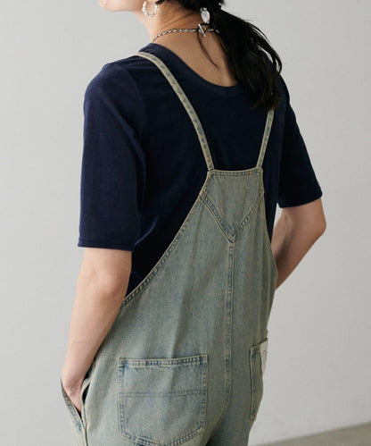 【LARUTA】輕薄天鵝絨短袖套頭衫