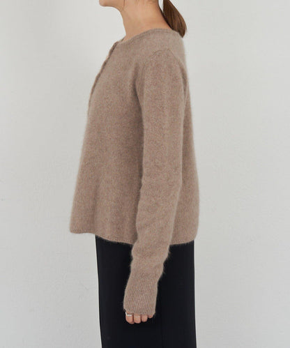 貉毛荷葉邊開衫