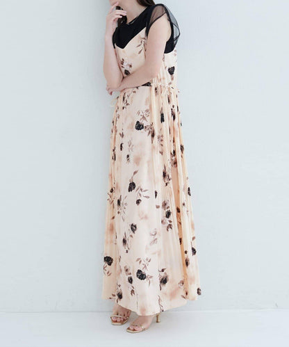 【 natural couture】兩側百褶吊帶連衣裙
