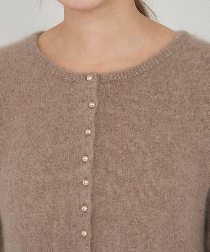 貉毛荷葉邊開衫