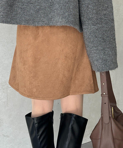 麂皮包裹式迷你裙