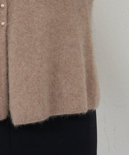 貉毛荷葉邊開衫