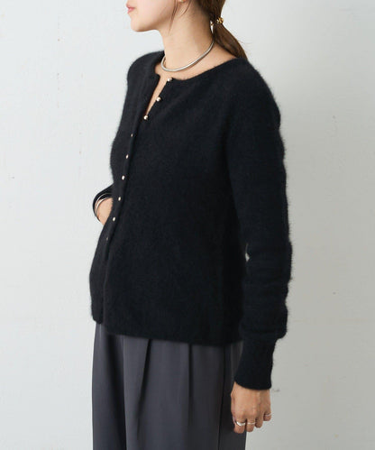 貉毛荷葉邊開衫