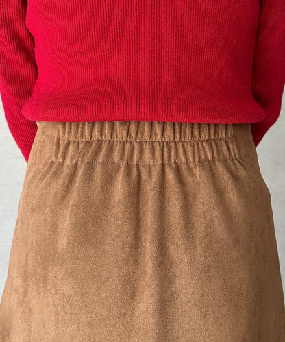 麂皮包裹式迷你裙