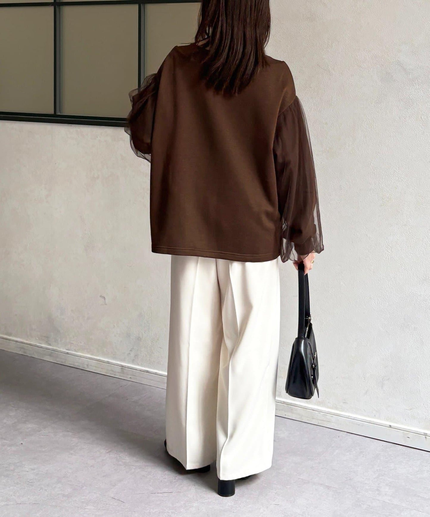 袖部網紗雙拉鍊衛衣