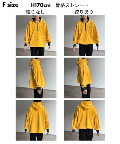 【U.S. POLO ASSN.】抓絨半拉鍊衛衣