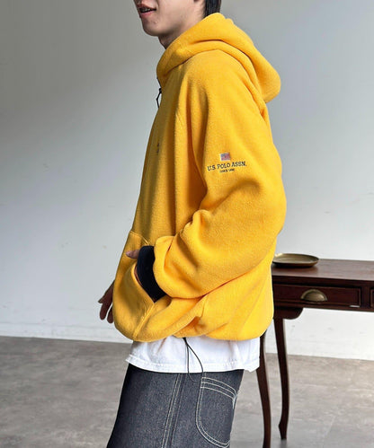 【U.S. POLO ASSN.】抓絨半拉鍊衛衣
