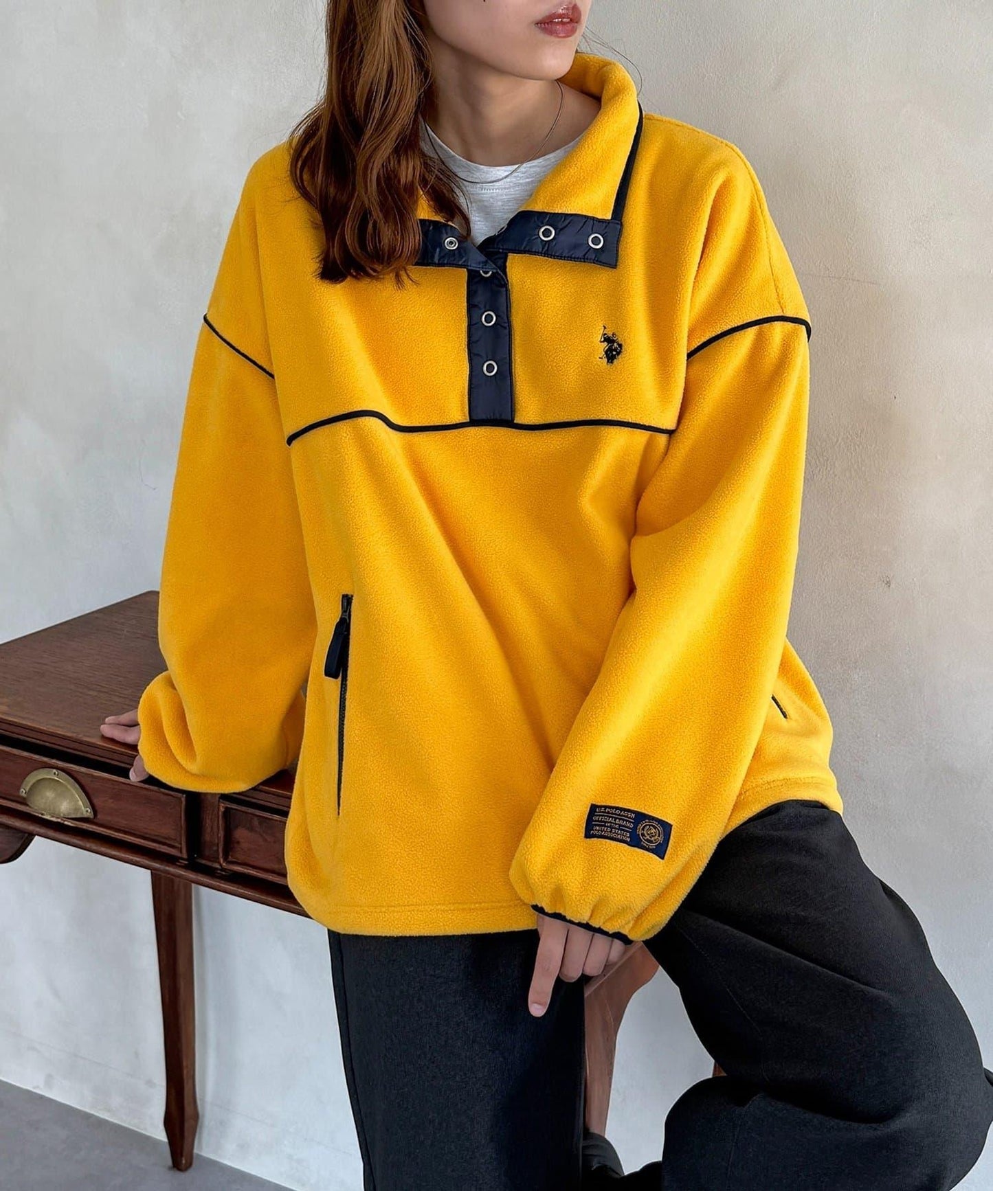 【U.S. POLO ASSN.】抓絨套頭衫