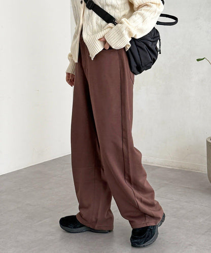 加絨彎曲運動褲