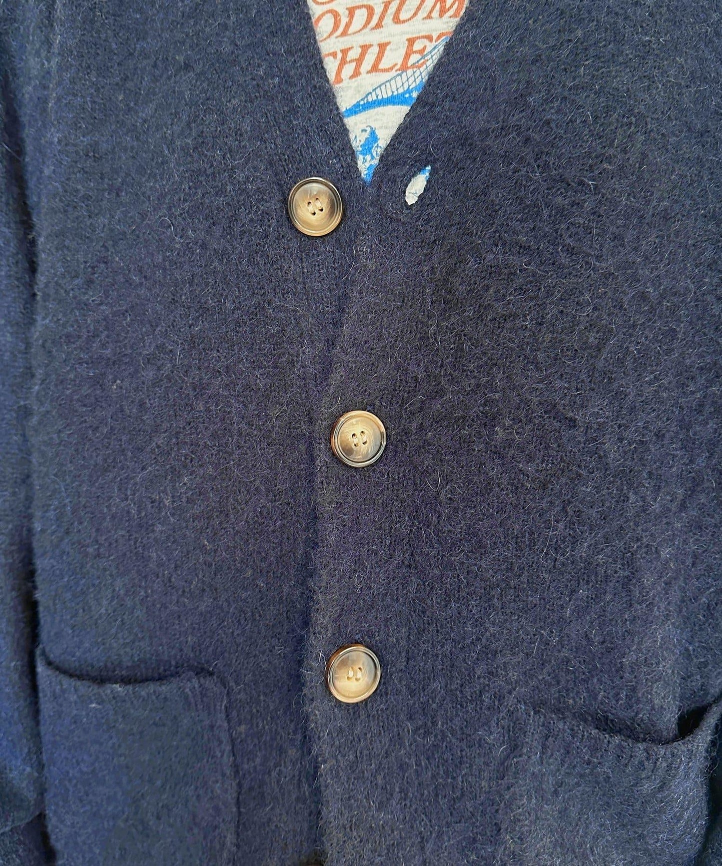 馬海毛混紡長絨開衫