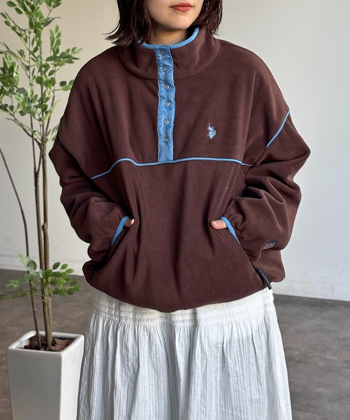 【U.S. POLO ASSN.】抓絨套頭衫