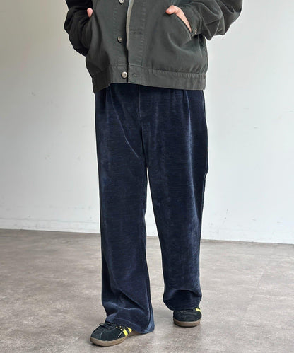 天鵝絨燈芯絨微喇褲