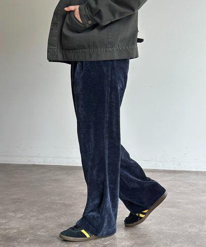 天鵝絨燈芯絨微喇褲