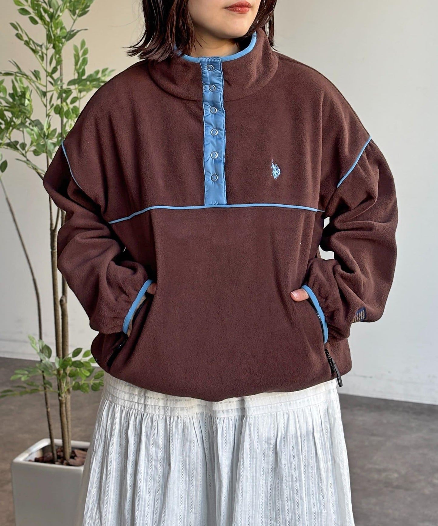 【U.S. POLO ASSN.】抓絨套頭衫