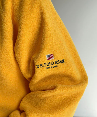 【U.S. POLO ASSN.】抓絨半拉鍊衛衣