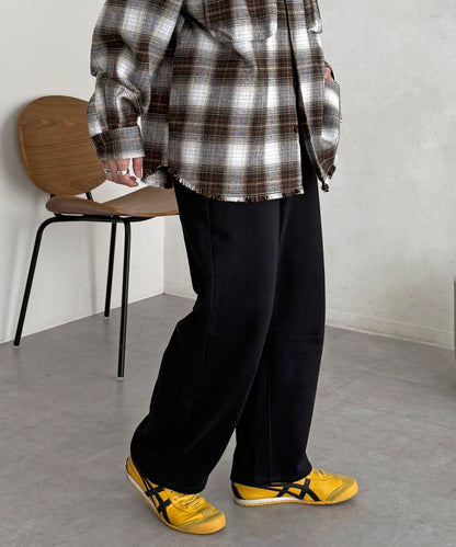 加絨彎曲運動褲