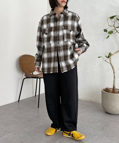 加絨彎曲運動褲