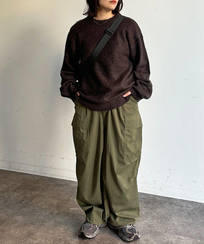 馬海毛混紡長毛針織衫