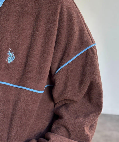 【U.S. POLO ASSN.】抓絨套頭衫