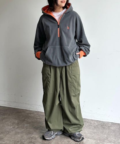 【U.S. POLO ASSN.】抓絨半拉鍊衛衣