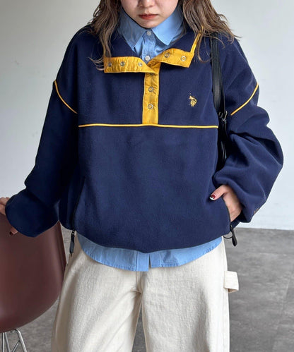 【U.S. POLO ASSN.】抓絨套頭衫