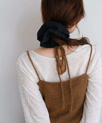 【4色可選】毛絨針織吊帶