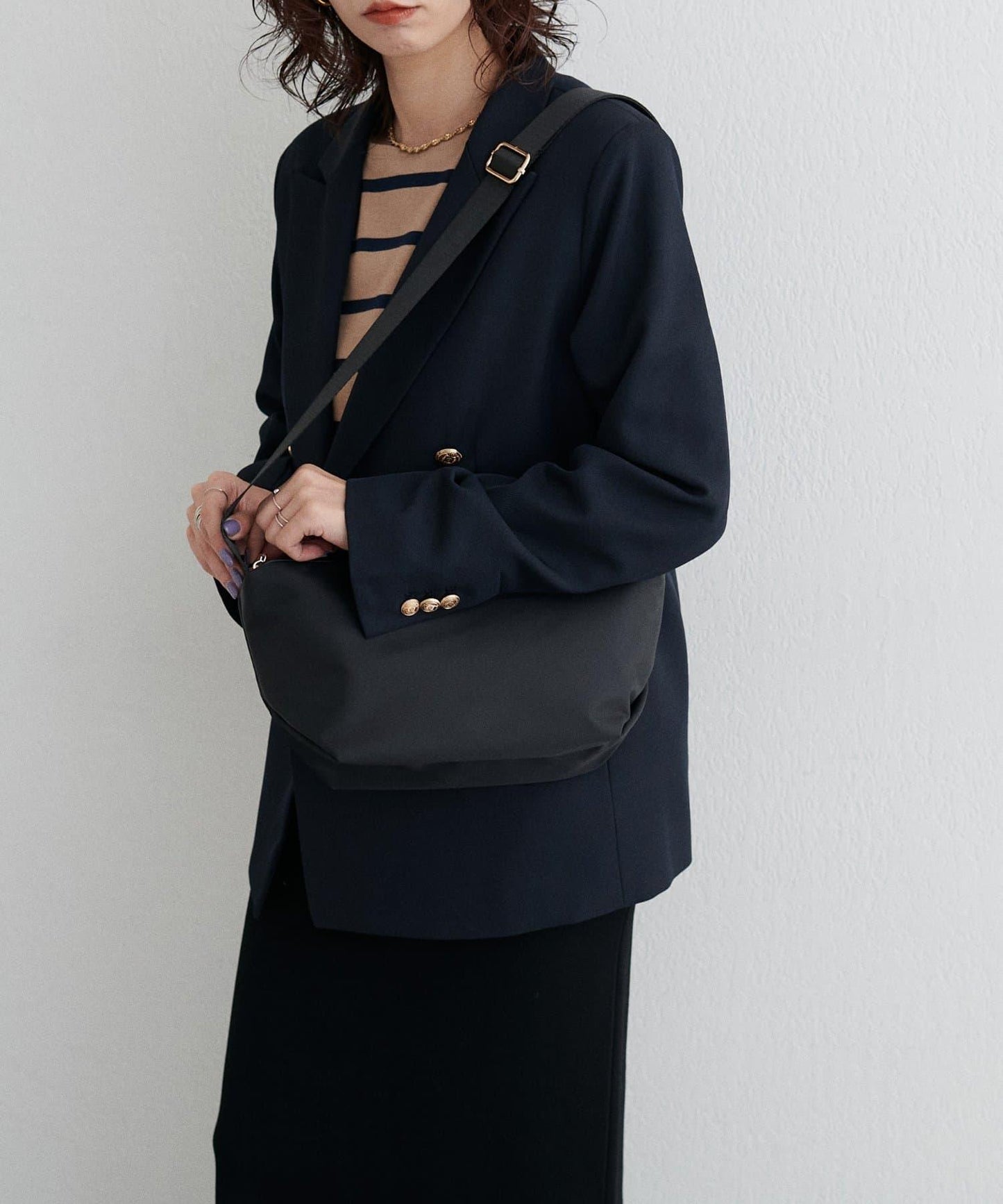 基礎款尼龍單肩包