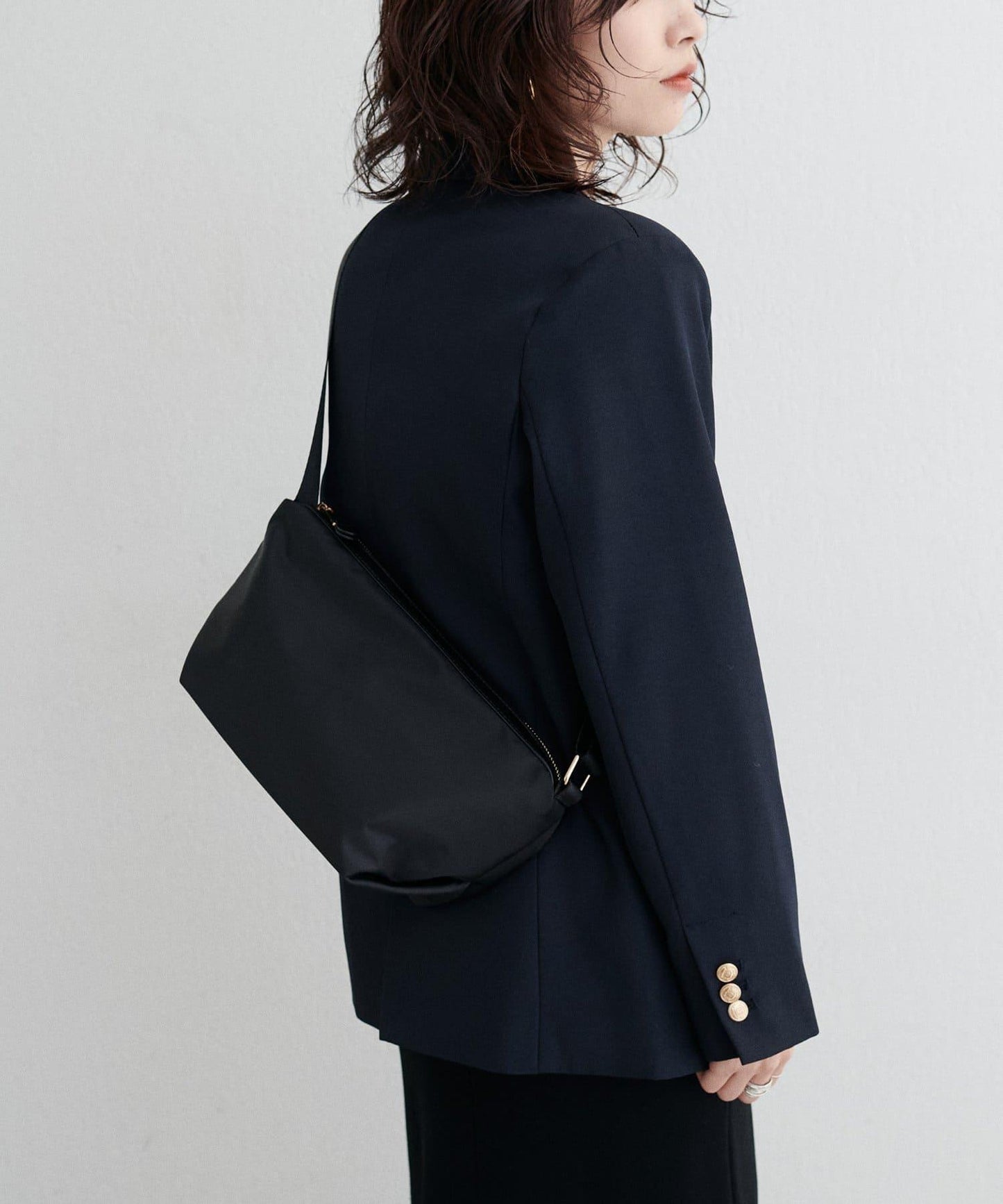 基礎款尼龍單肩包