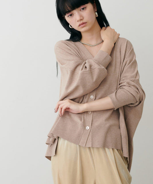 寬鬆蝙蝠袖針織開衫