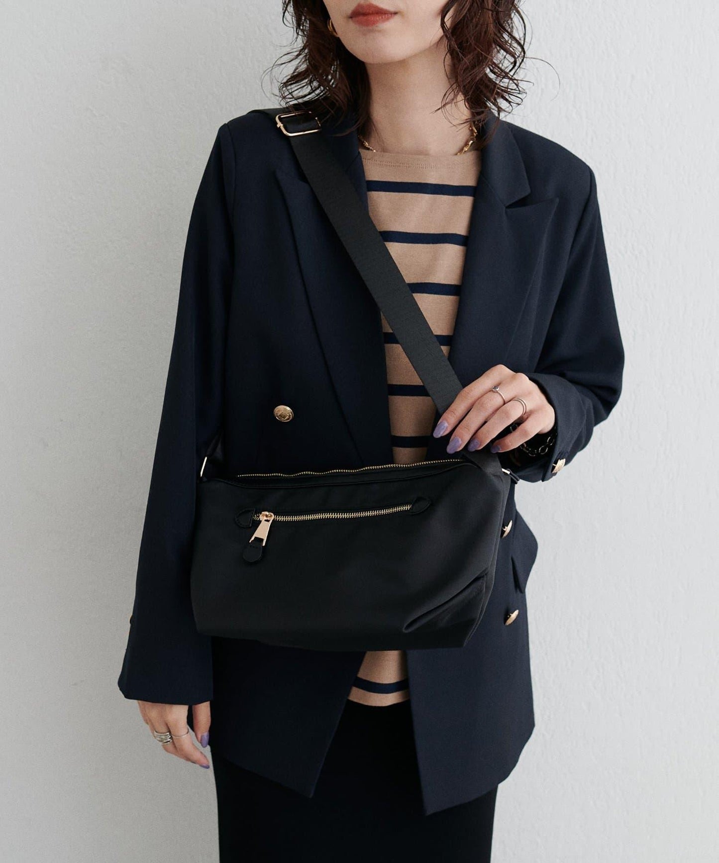 基礎款尼龍單肩包