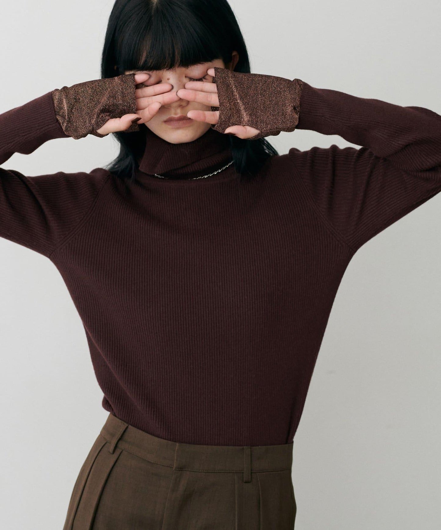 基礎羅紋高領衫