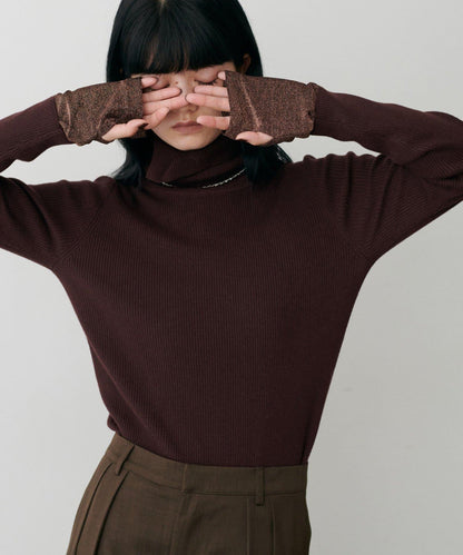 基礎羅紋高領衫