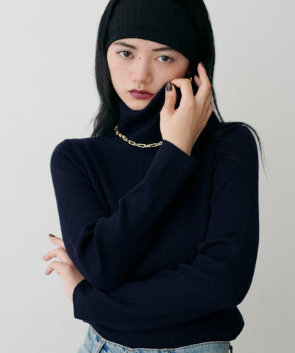 基礎羅紋高領衫