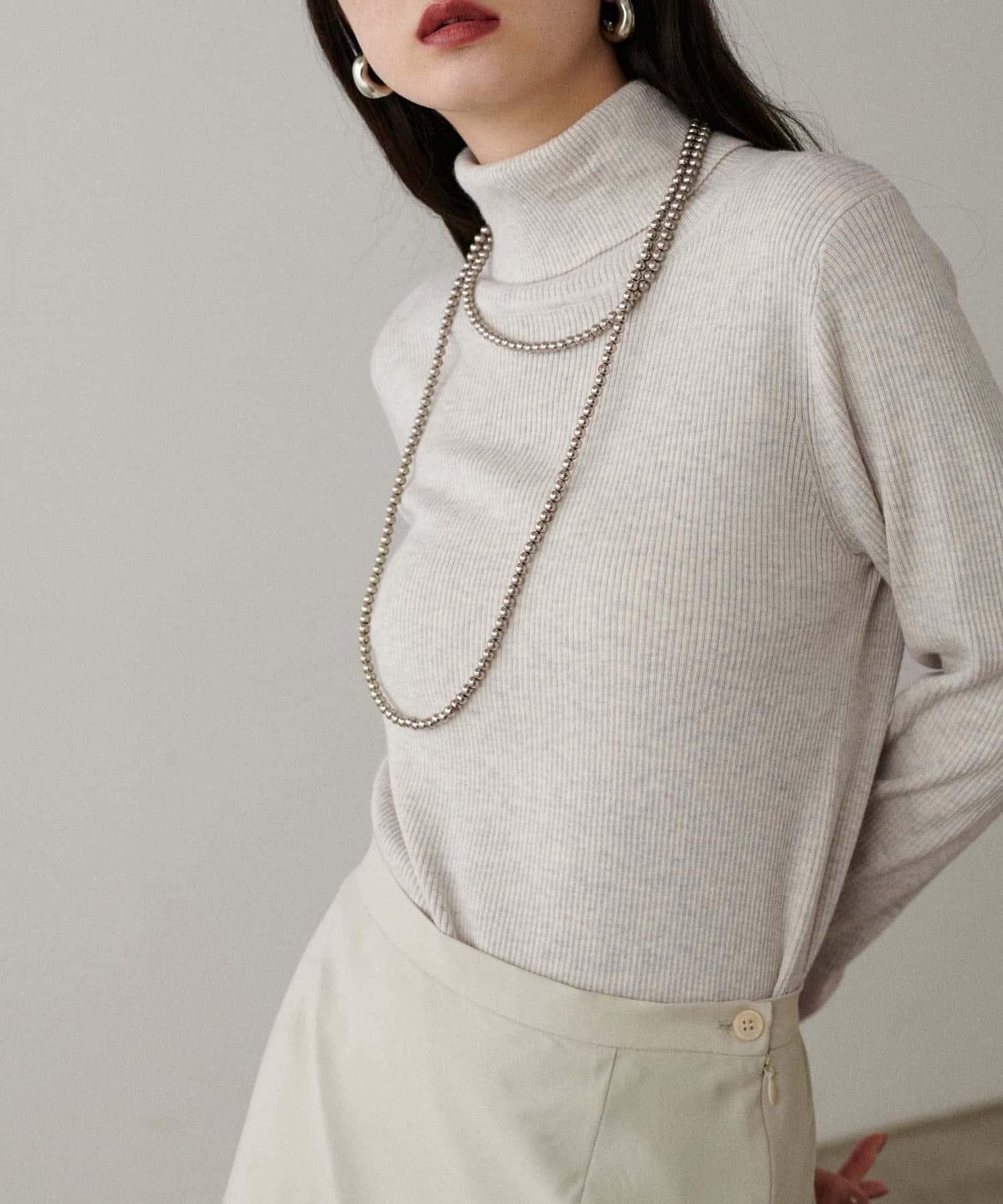 基礎羅紋高領衫