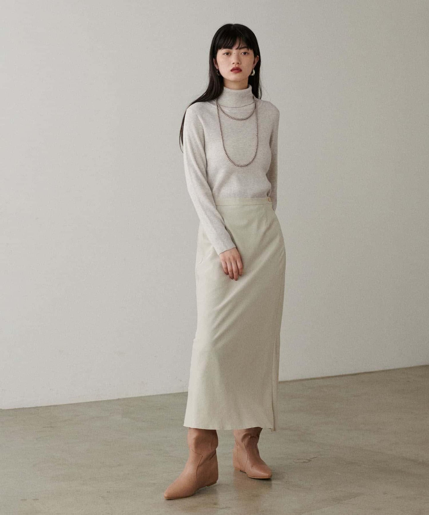 基礎羅紋高領衫