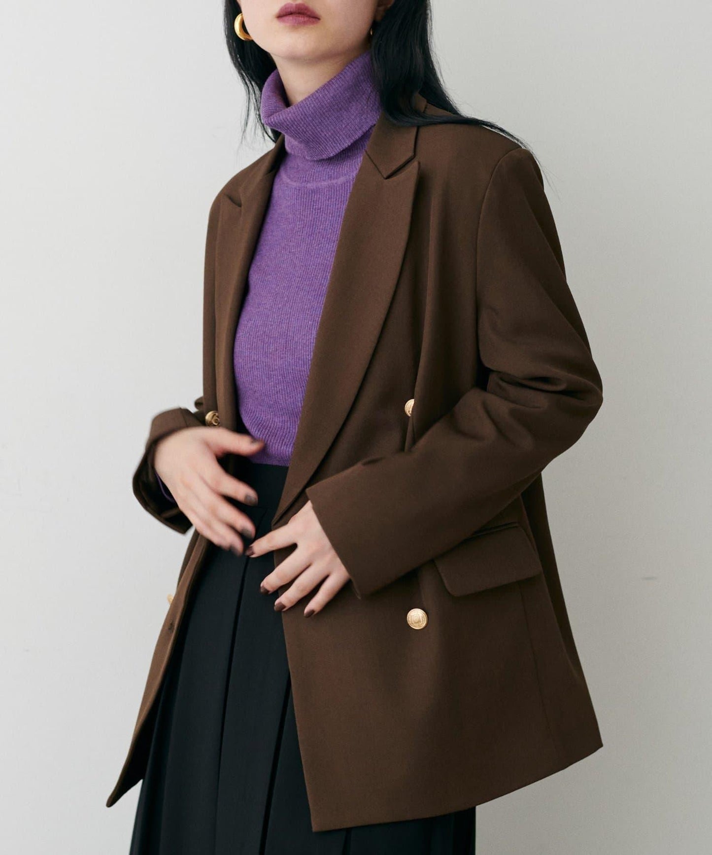 基礎羅紋高領衫