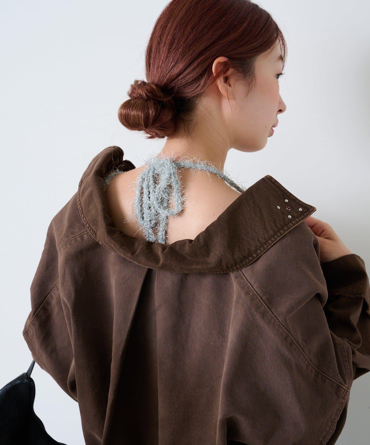 【4色可選】毛絨針織吊帶