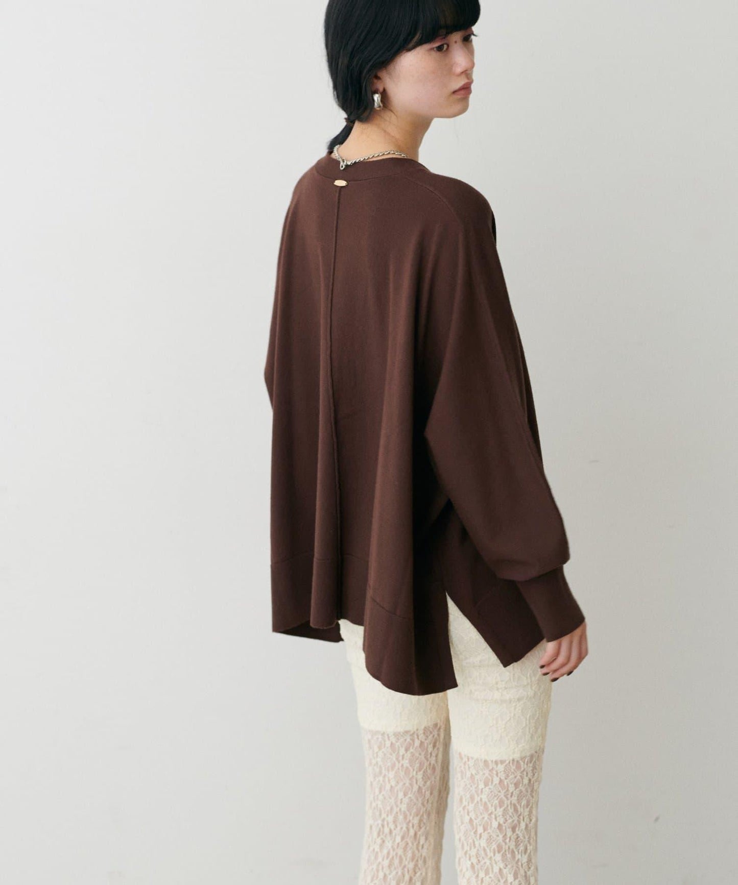 寬鬆蝙蝠袖針織開衫