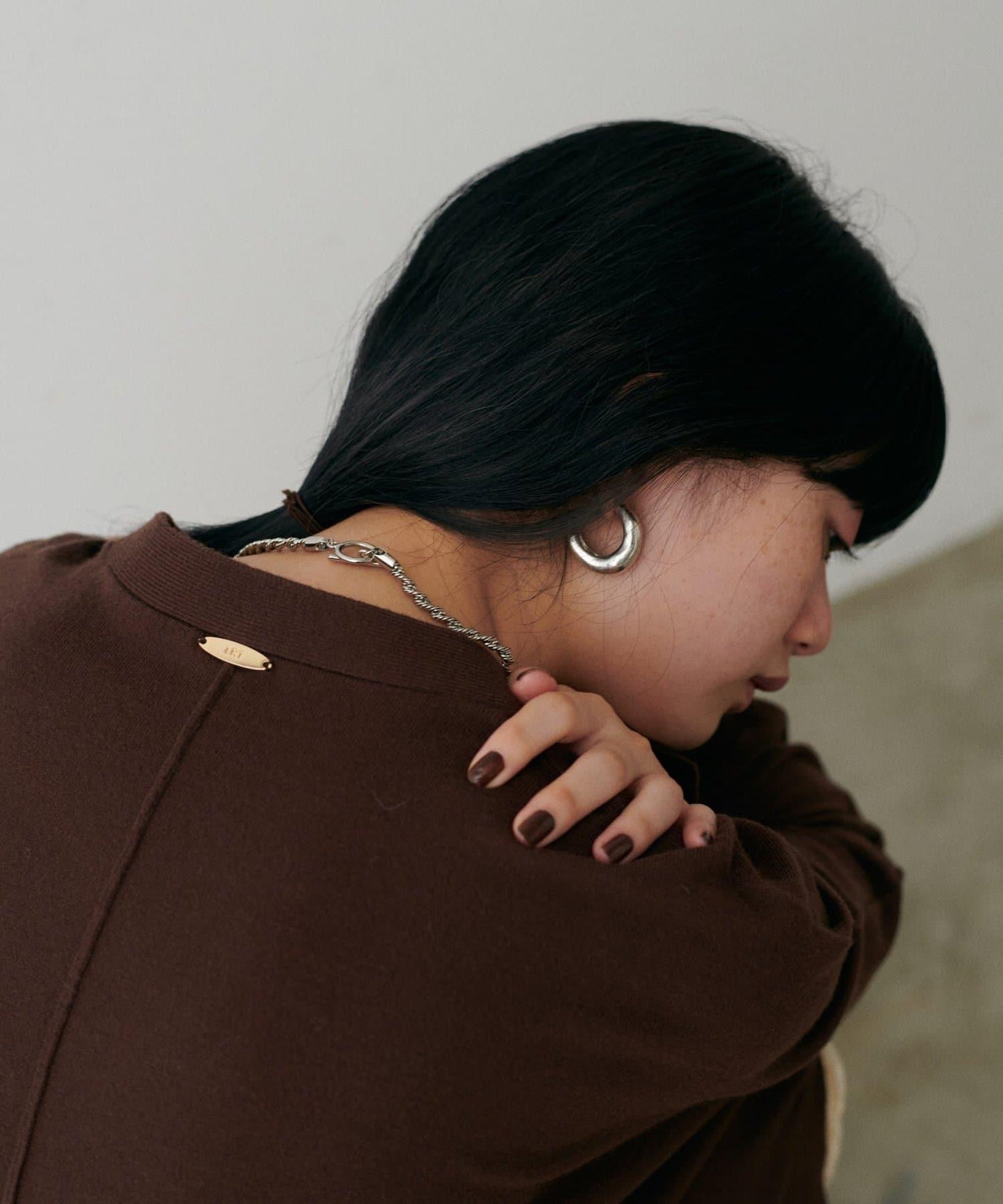 寬鬆蝙蝠袖針織開衫