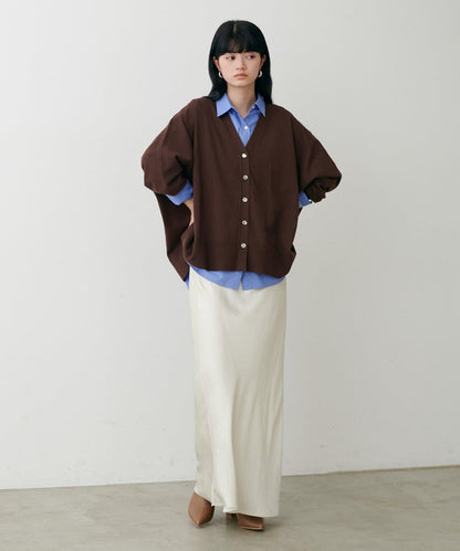 寬鬆蝙蝠袖針織開衫