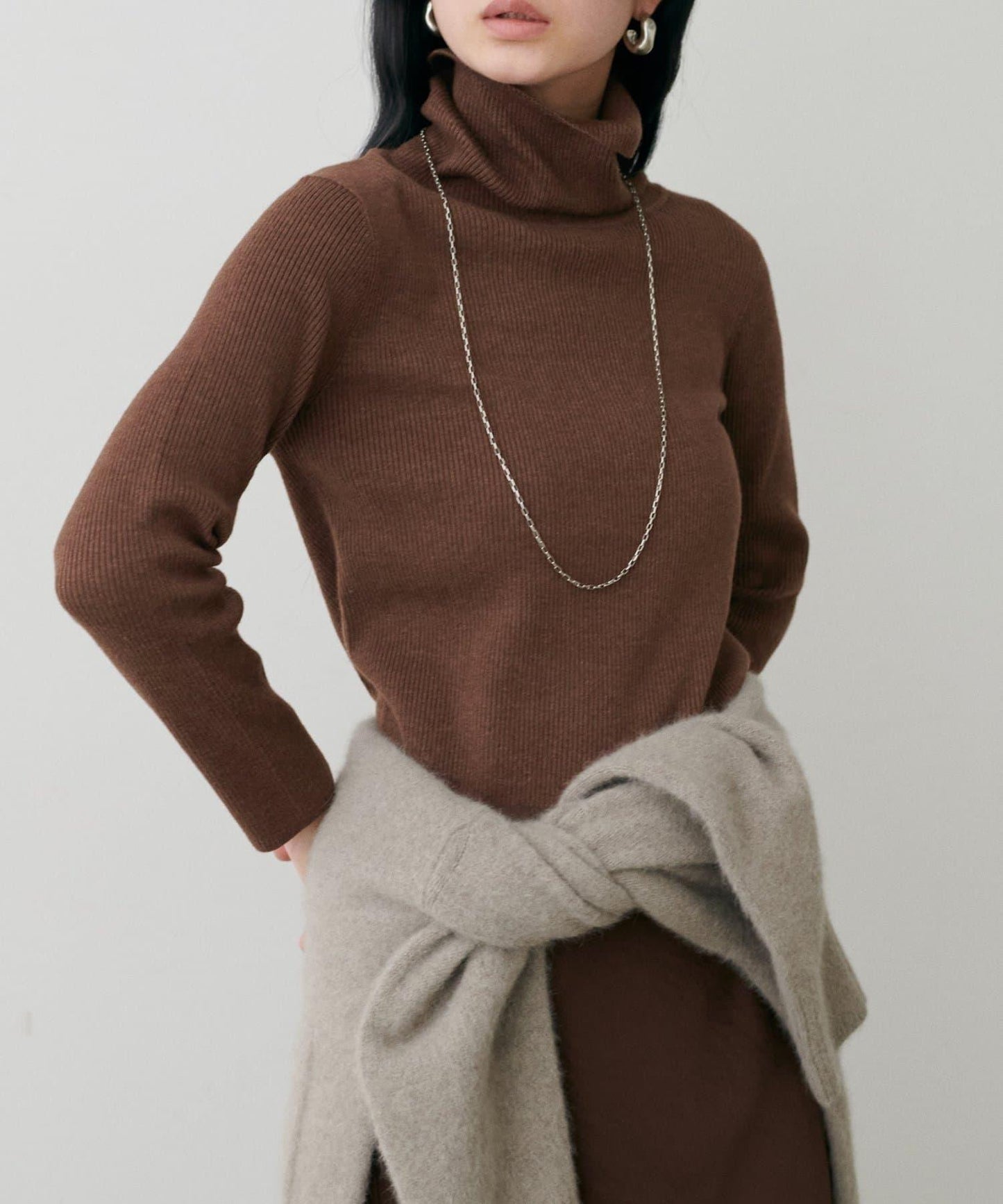 基礎羅紋高領衫