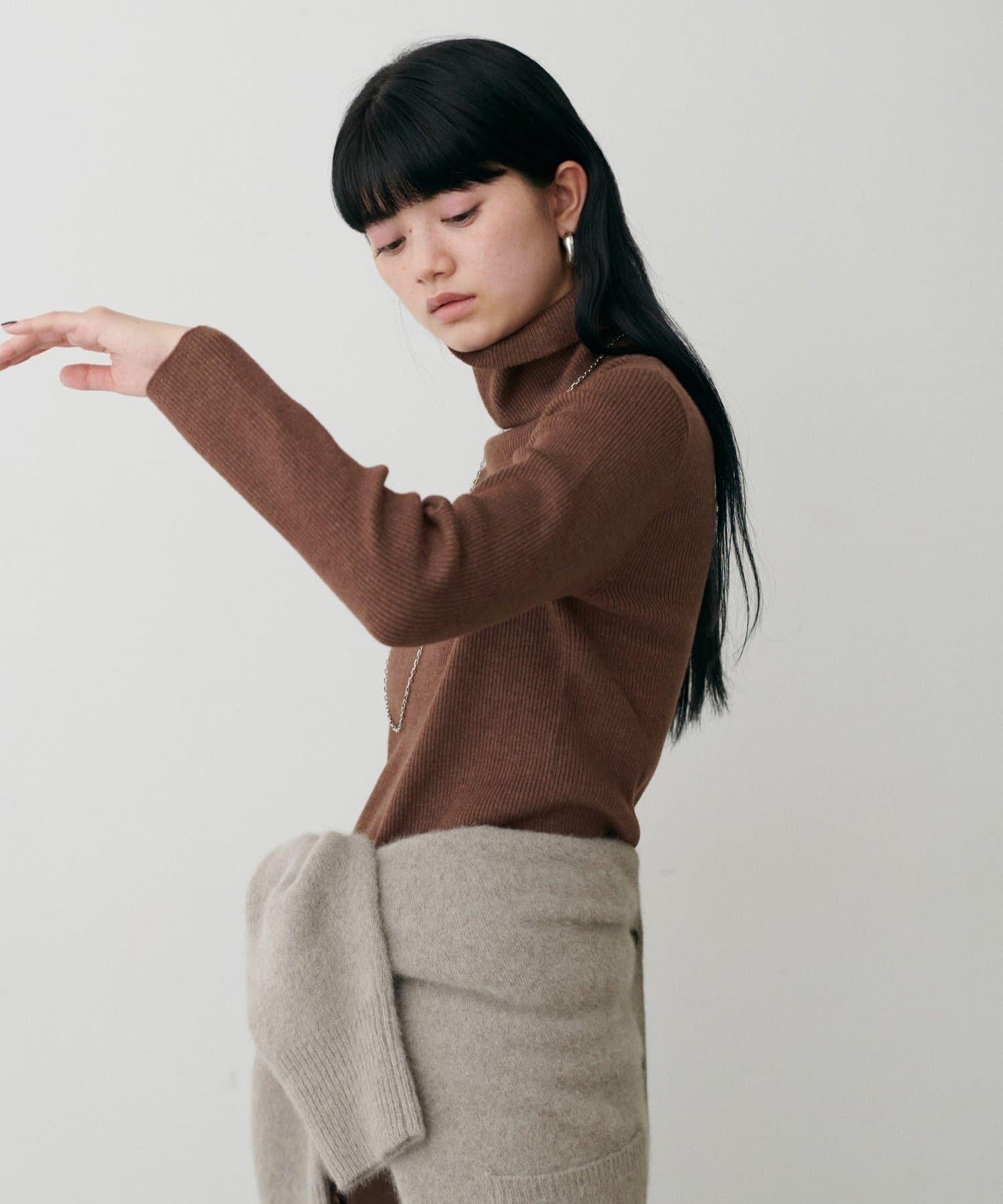 基礎羅紋高領衫