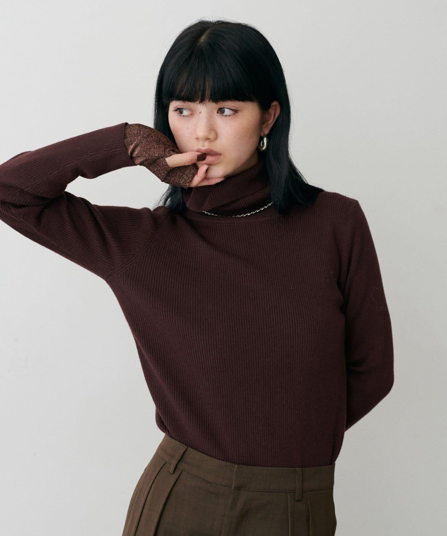 基礎羅紋高領衫