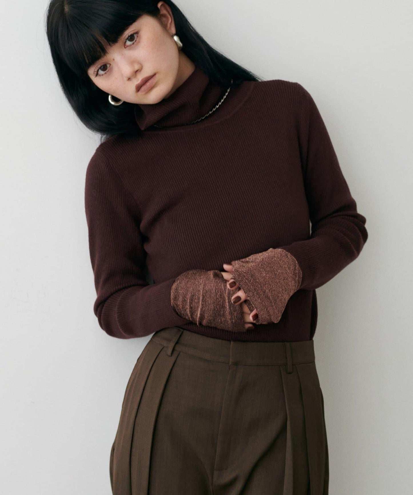 基礎羅紋高領衫