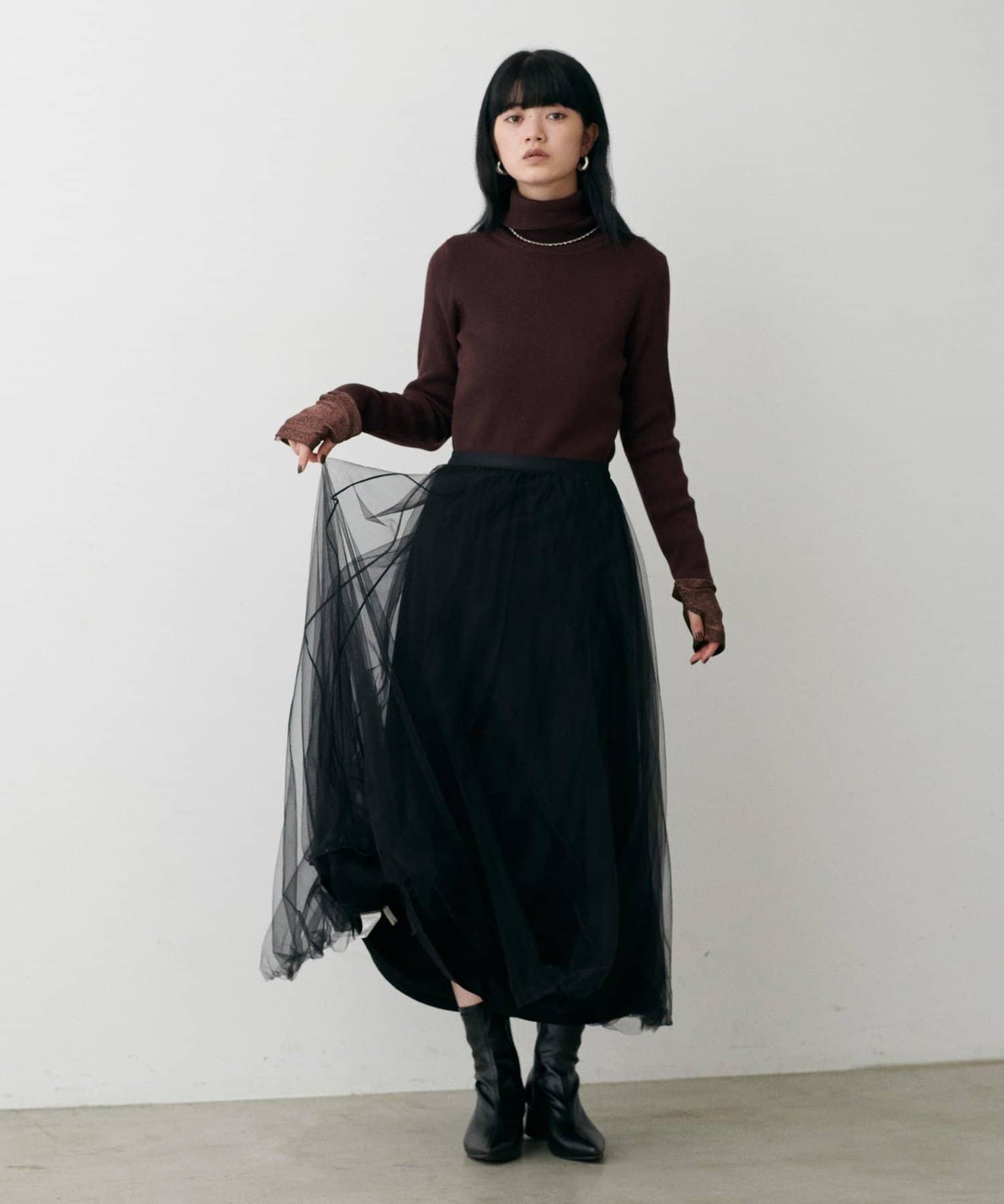 基礎羅紋高領衫