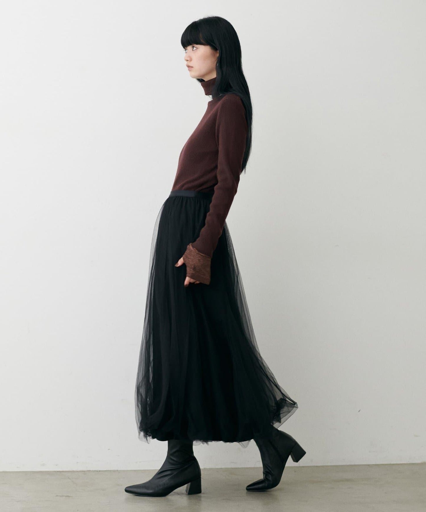 基礎羅紋高領衫