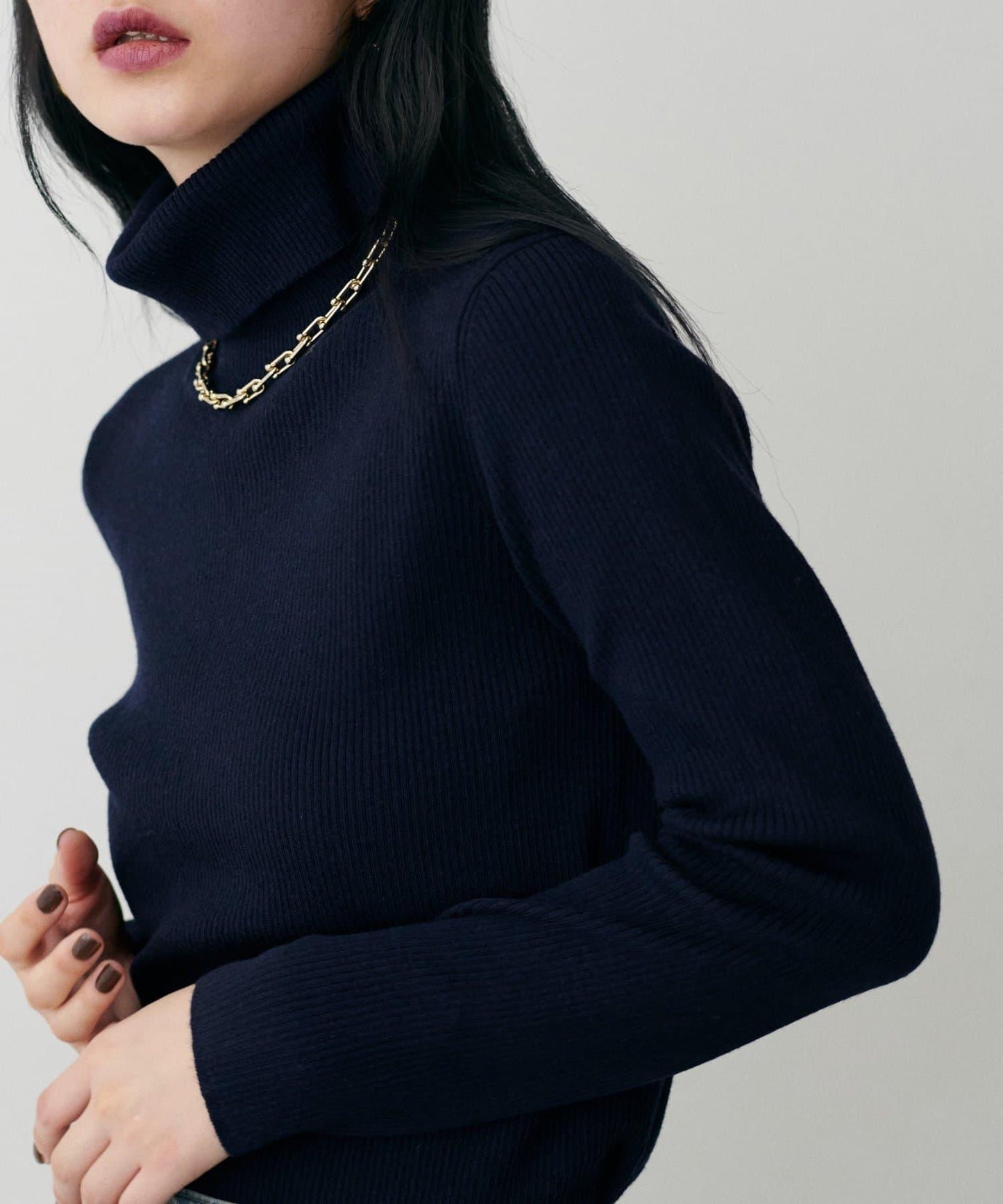 基礎羅紋高領衫